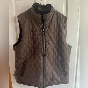 Johnston & Murphy Quilted Dark Brown Vest